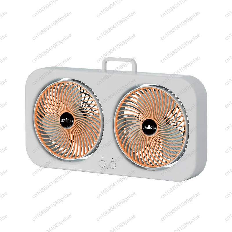 

Вентилятор с двойной головкой и высоким ветром | Перезаряжаемый настенный USB-вентилятор большой емкости с креплением для домашнего офиса