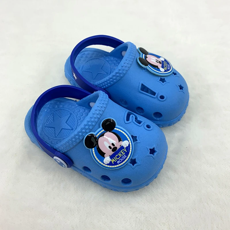 Disney Summer Baby Boy Girl Sandals Kids Cartoon Mickey Minnie Mouse Print Slipper Outdoor Bath Indoor Toddler Beach Sport Shoes