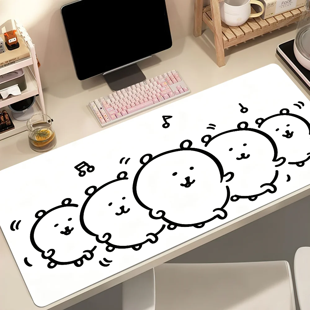 Cartoon J-Joke Bear Mouse Pad Large Non-slip Lockedge Desktop Computer Desk Mat Keyboard Writing MousePad Office Gamer Student