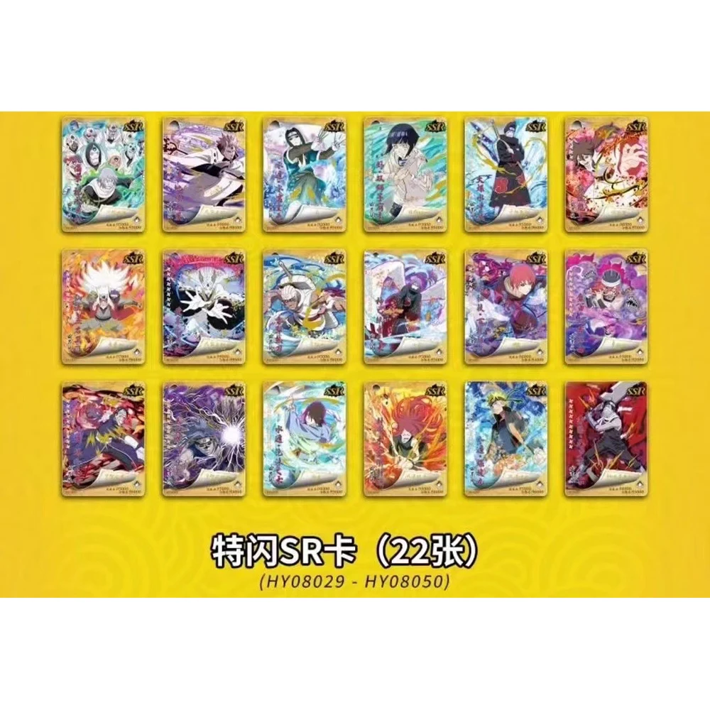 wholesale Little dinosaur series Original Naruto Cards Uzumaki Sasuke Ninja Game Collection Rare Children Christmas toy Gift