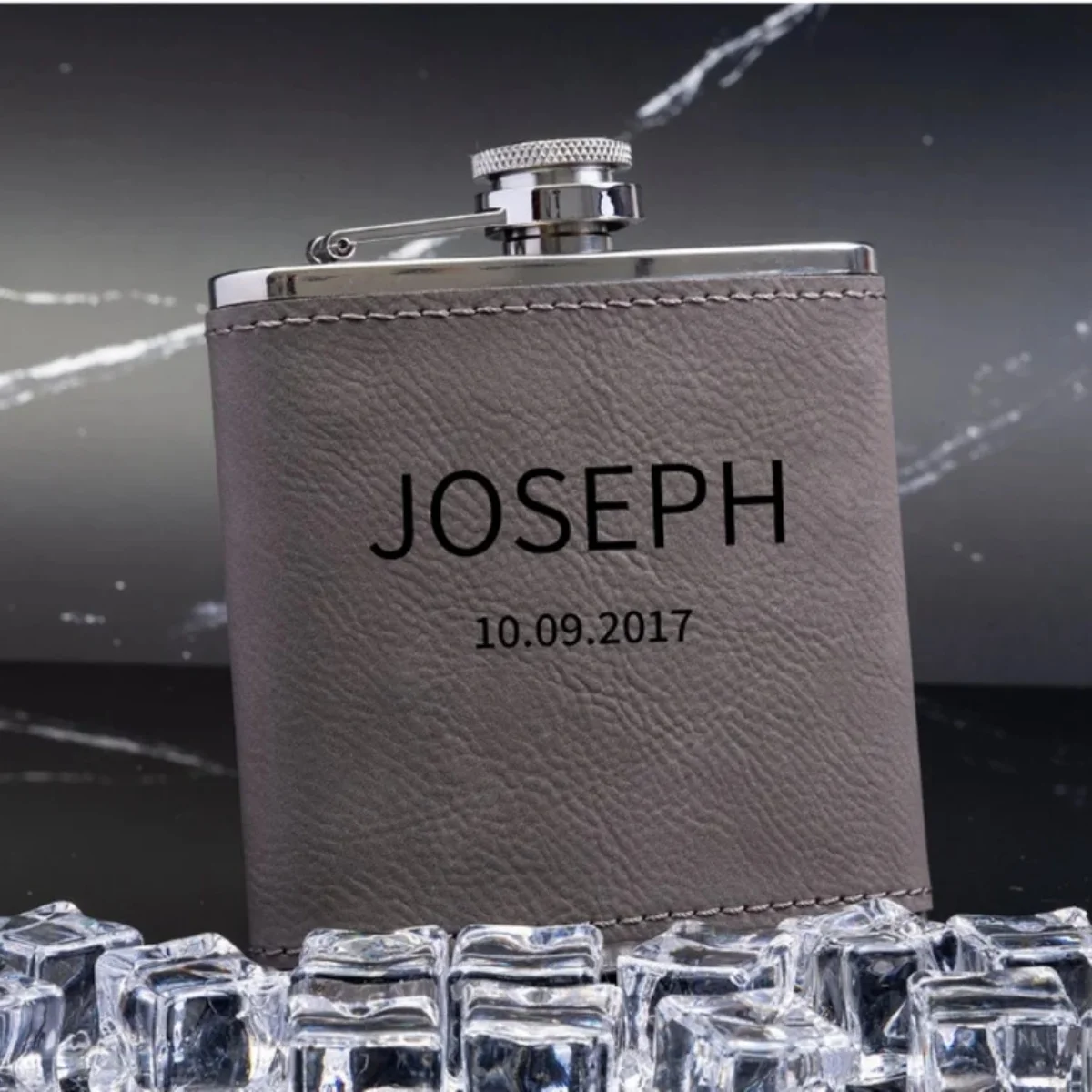 Personalized Groomsman Flasks, Personalized Leather Flask, Personalized Flask, Groomsmen Flask, Gift For Him, Leather Hip Flask,