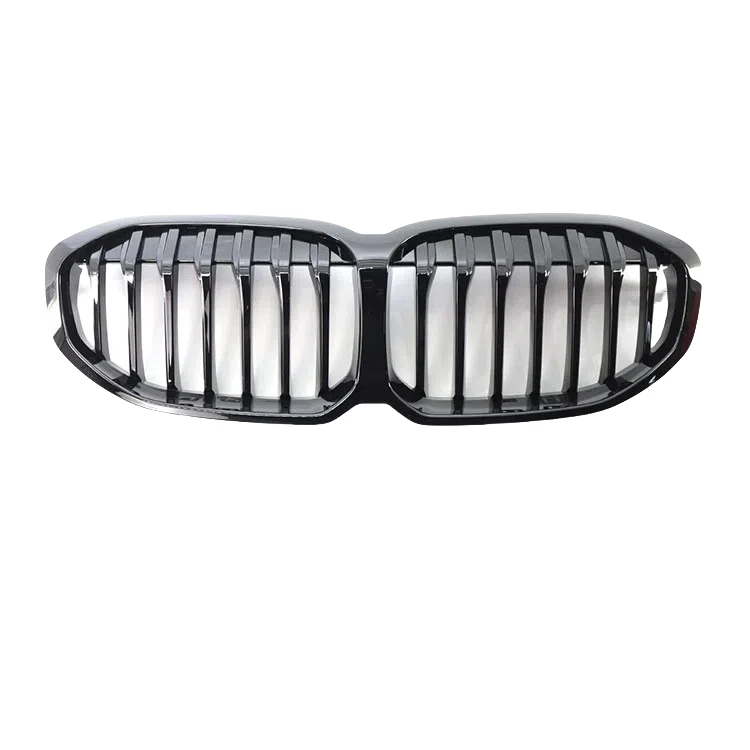

For BMW 1 Series F40 116i 118i 120i 128ti M135i xDrive 2019-2022 Diamond Gloss Black Car Front Bumper Kidney Grill Grilles