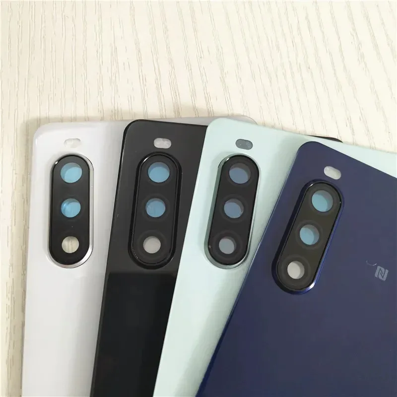 

Back Cover For Sony Xperia 10 II XQ-AU51 AU52 Housing Back shell Repair Phone Replace Rear Case + Logo Camera Lens
