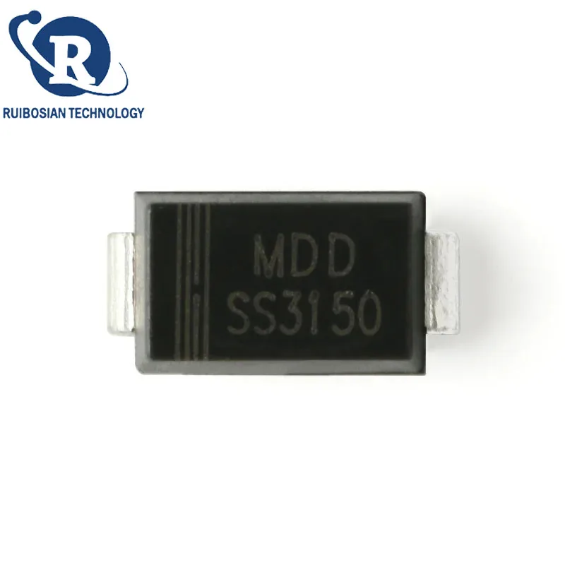 50PCS SS3150 SMD SS3200 SS310 SS38 SS32 SS2150 SS28 SS22 SS1200 SS1150 SS18 SMA SMD Schottky Diode Rectifier Chip