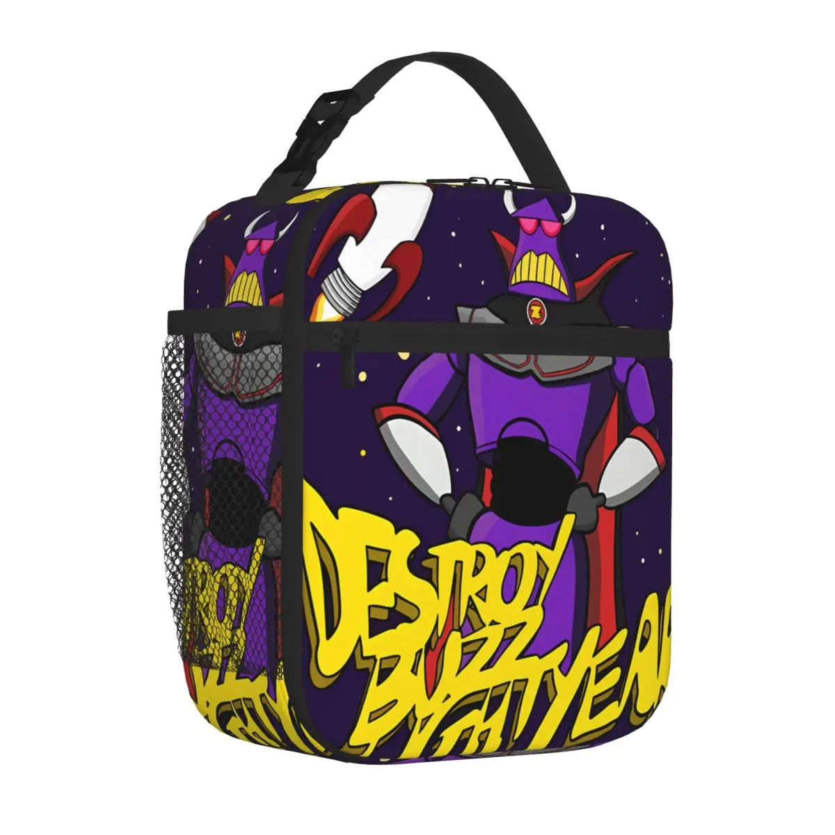Hot Sale Zurg Science Fiction Movie Modern Shoulder Lunch Bag Diet Meal Packing Bento Bag