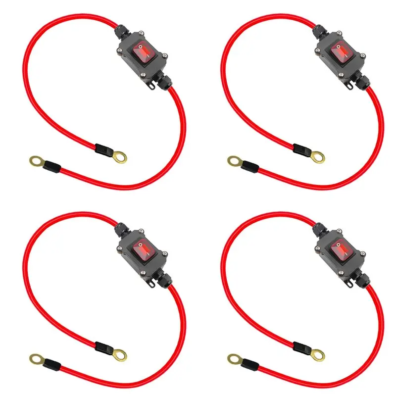 【RECOMENDAR】4X DC12V Inline Wire Switch DC12-24V DPST Dual Side Wiring Switch 25A IP67 Dengan Sakelar On/Off Quick Connect/Disconnect