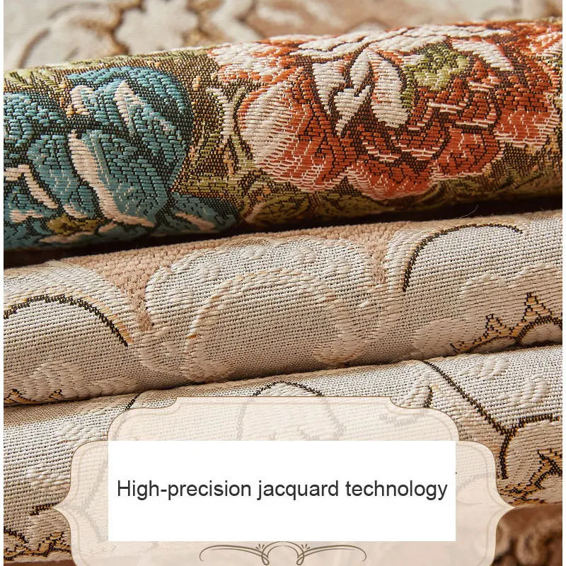 European Vintage Jacquard Sofa Covers for Living Room 1 2 3 Seater Lace Couch Slipcover Protector Armrest Cover Anti-slip Luxury