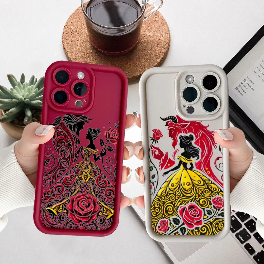 

Disney Beauty And The Beast Phone Case For Realme 15 14 13 12 11 9 Pro Plus GT 6 3 C75 C71 C67 C65 C63 C55 C53 5G Silicone Cover