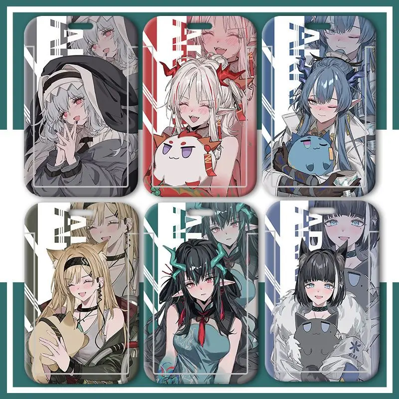 Arknights Skadi Dusk Dusk Phantom Lucian Mudrock Anime Student School Card Holder Meal Card Travel Card Cover KeyChain Pendant