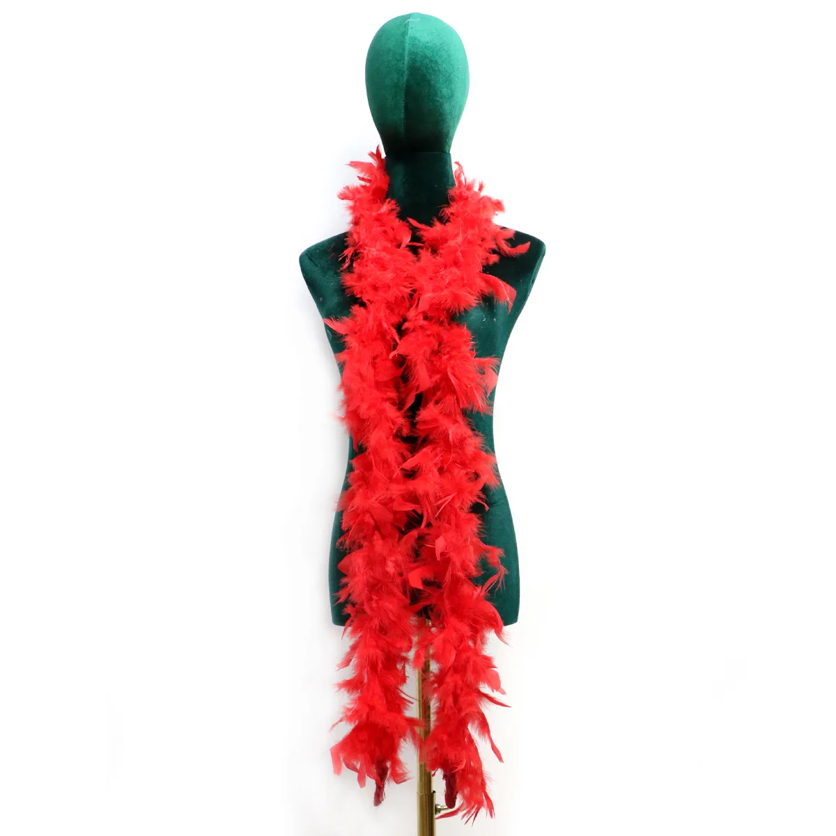

2M Red Turkey Marabou Feather Boa 30g Fluffy Colored Plumas for Dress Shawl DIY Craft Wedding Party Costume Decor