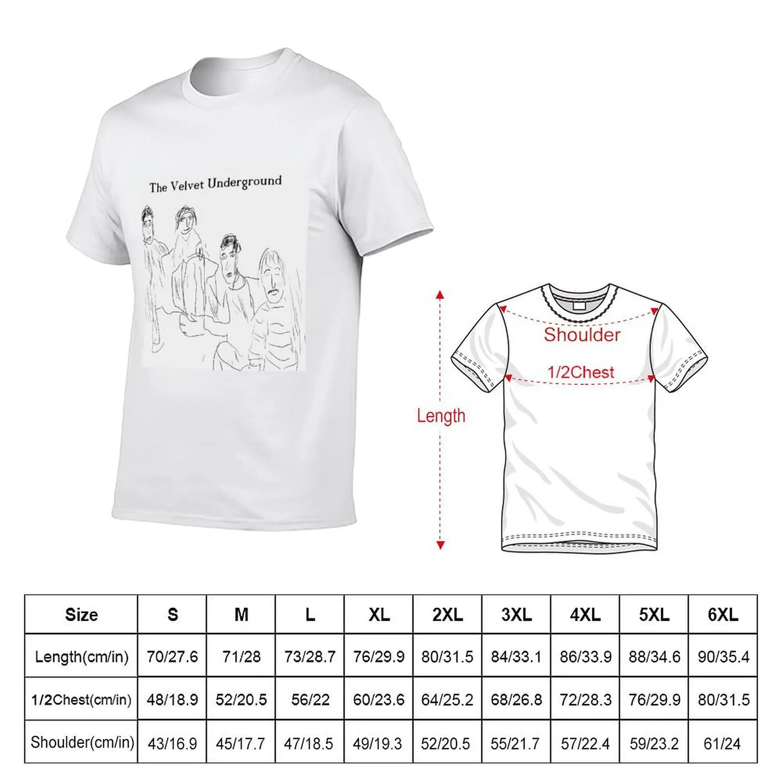 The Velvet Underground T-Shirt plus size clothes quick-drying plain t shirts men