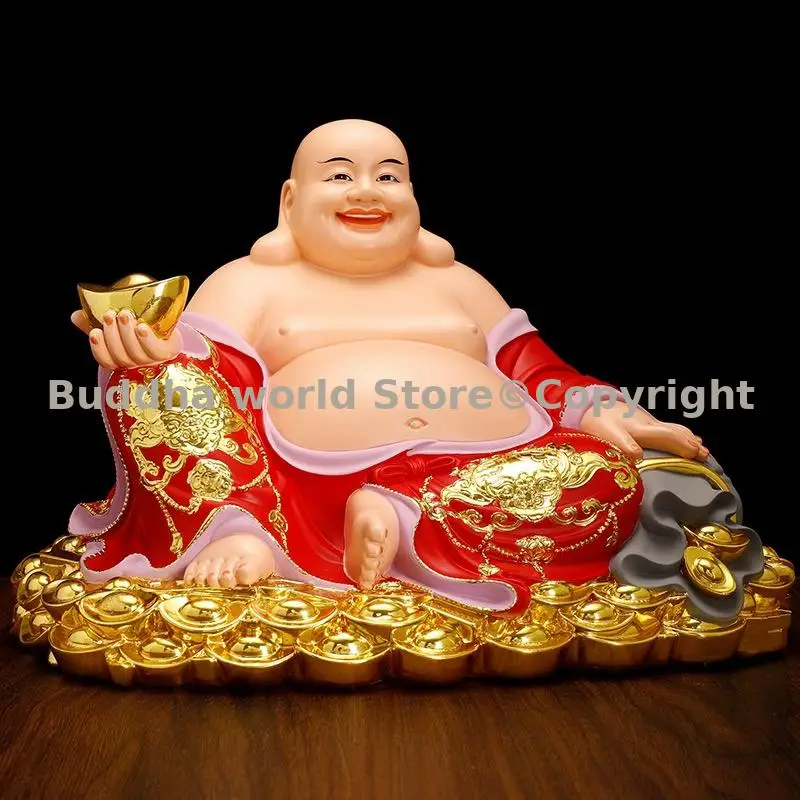 Imagem -03 - Boa Sorte Maitreya Buda Deus da Riqueza Buda Figura Casa Altar Loja Adoração Eficaz Talismã Família Deusa Mascote Estátua