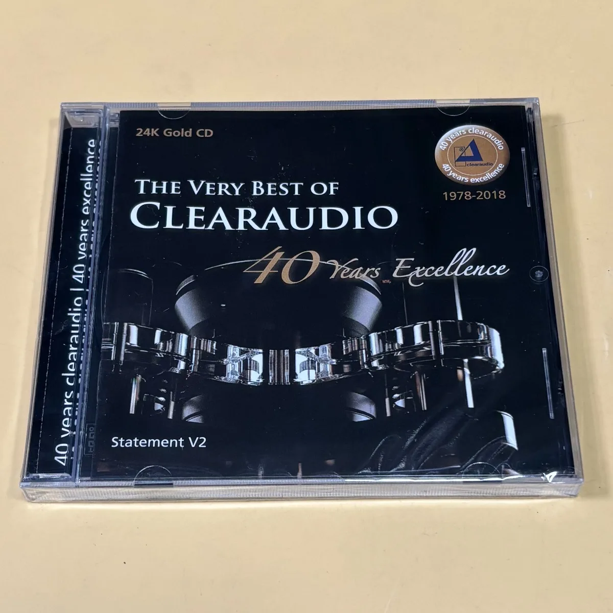 

Clearaudio 40 Years Excellence 24K Gold CD HiFi Audiophile Test Disc High Fidelity Music Album CD Audio Test Music Disc