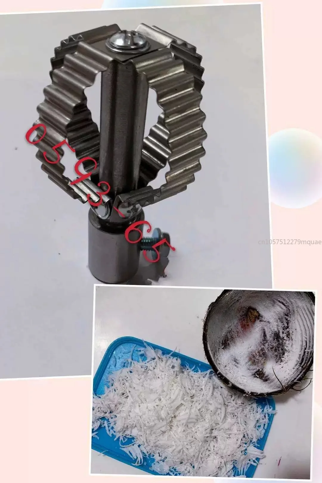 Make Coconut Meat Planer Head, Planer Coconut Tools, Planer Shredded Coconut