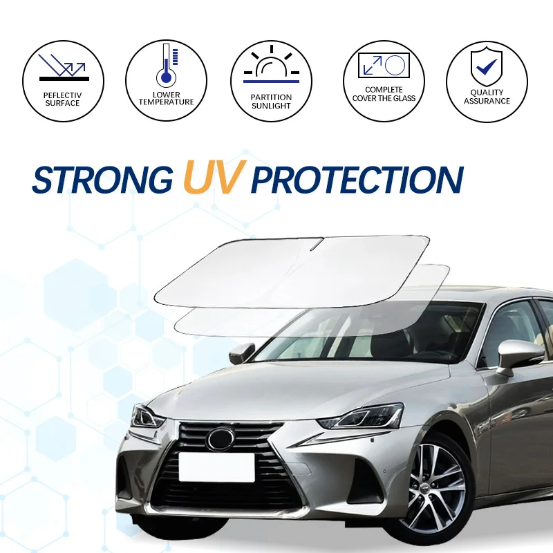 Windshield Sun Shade for Lexus IS 2014-2019 2020 Window Shade Foldable Sun Visor Protector Blocks UV Rays Keep Your Car Cooler