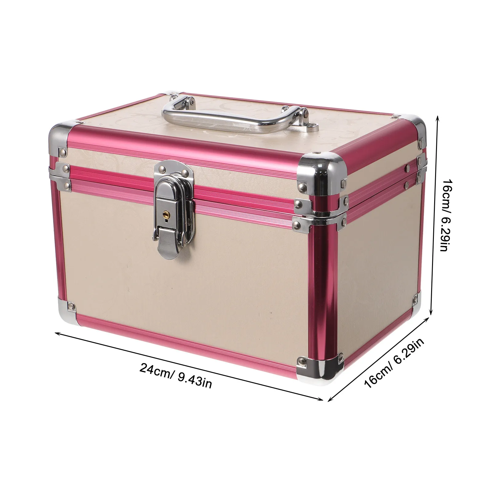 Heavy Duty Aluminum Alloy Tool Storage Box Large Capacity Portable Organizer for Garage Home Workshop Foot Bath Shops Tool