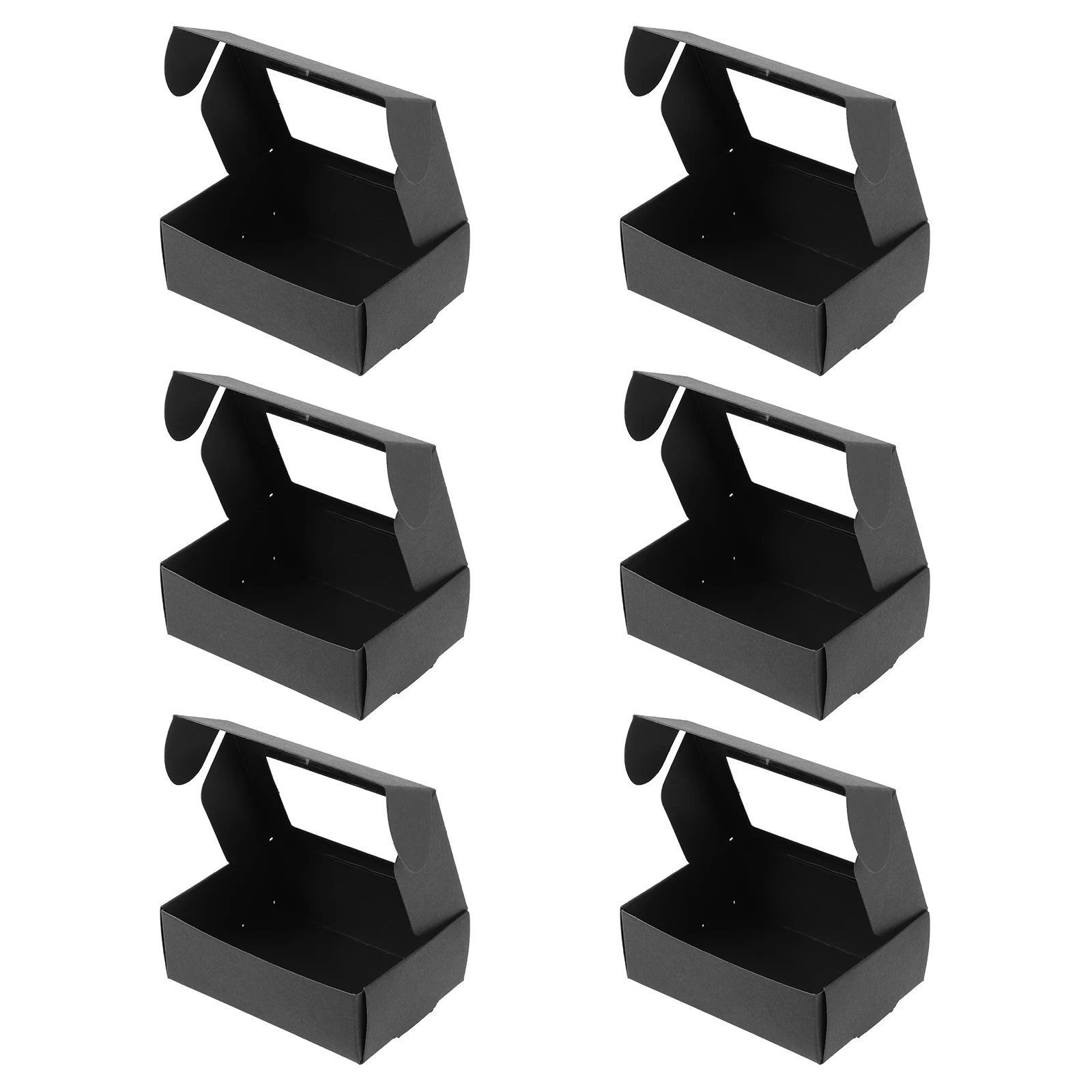 

30pcs Hollow Window Kraft Paper Boxes Lightweight for Soap Jewelry Packaging Gifts Party Favors Treats Storage Display
