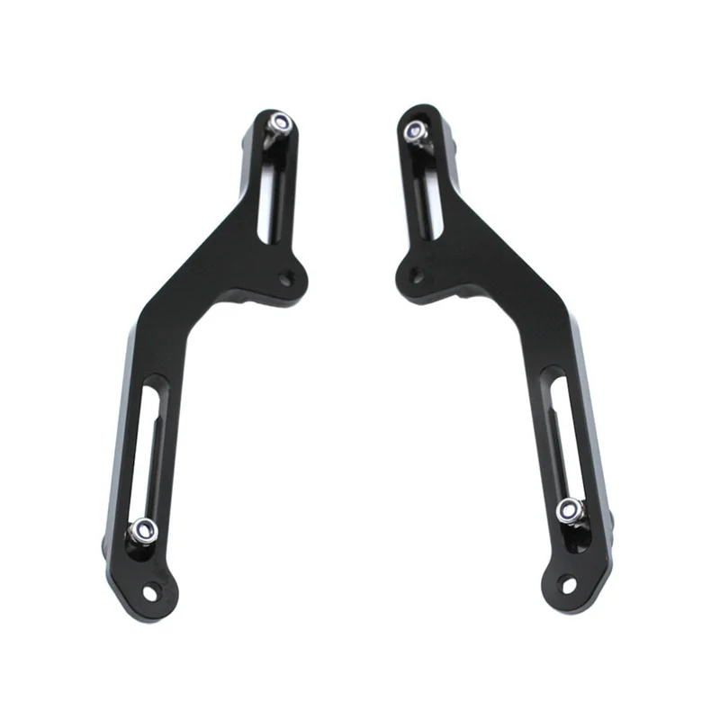 A77T-أدوات ضبط الزجاج الأمامي للدراجات النارية تدفق الهواء الزجاج الأمامي القابل للتعديل لهوندا NC750X NC 750X NC750 X 2021 2022 (أسود)