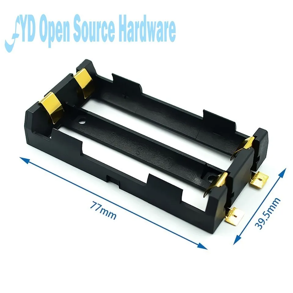 18650แบตเตอรี่18650 SMD แบตเตอรี่กล่องเก็บของกรณีคอนเทนเนอร์แบตสำรองสีบรอนซ์ Pins ชาร์จ SMT 1x2x3x4x