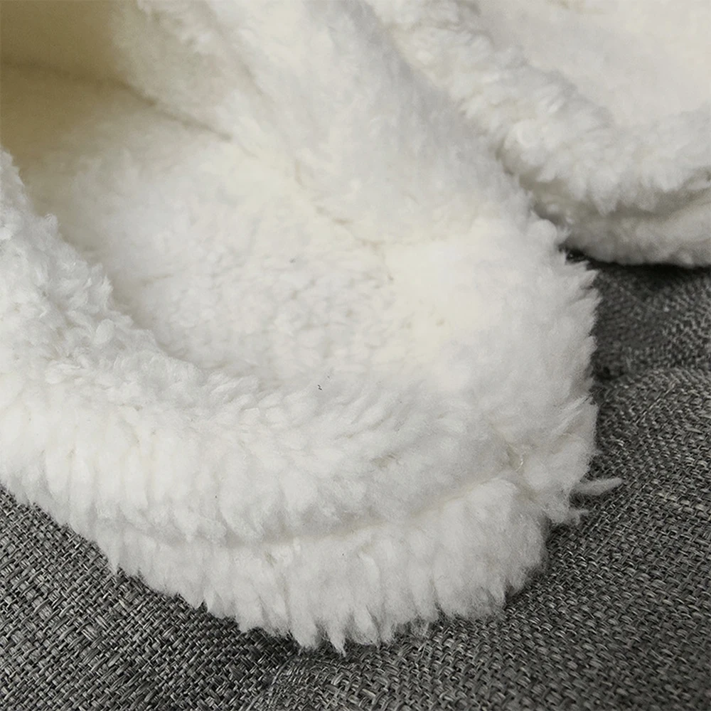 Wintes Houden Warme Korte Pluche Inlegzool Voering Voor Slippers Klompen Thuis Indoor Katoenen Schoenen Bontvoering Voor Dames Heren Diy Accessoires