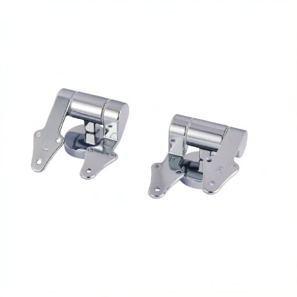 Zinc Alloy Toilet Seat Hinge Soft Close Fitting Triangle Replacement Hardware Universal Bathroom Repair Components