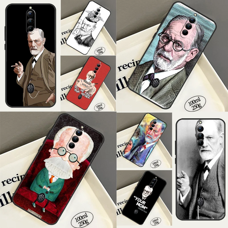 Sigmund Freud Case For ZTE Nubia Red Magic 6 Pro 7 Pro 6S 7S Red Magic 8 Pro Plus 6R 5S 5G Bumper Coque