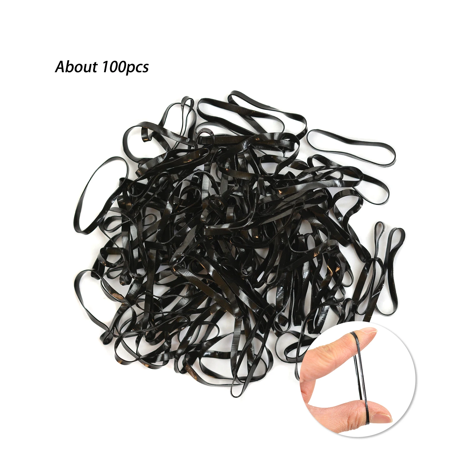 Juego de Herramientas para extensiones de cabello, alicates en forma de I, 600 piezas, microanillos de silicona, pinzas para el cabello de 4 piezas, bandas de goma de 100 piezas, peine para el cabello, 1 ud.