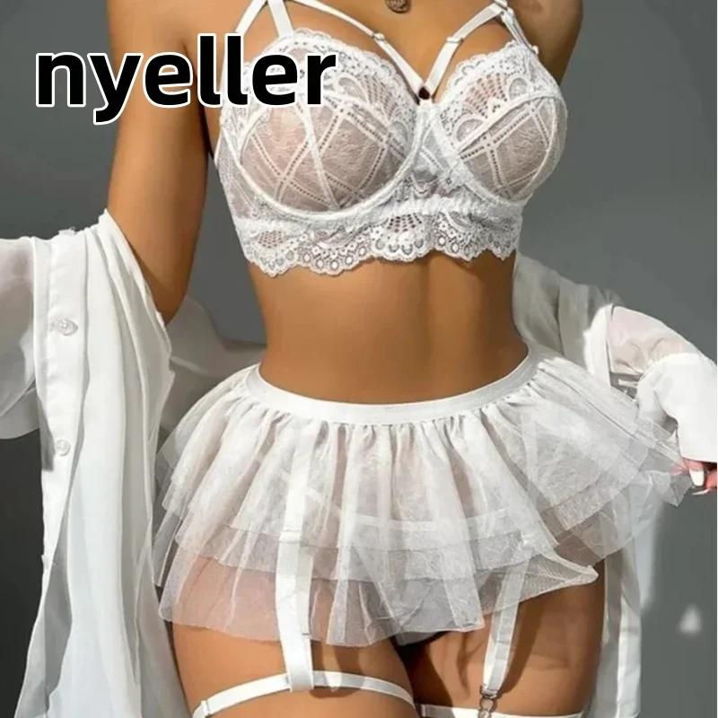 

Sexy Lingerie Set Woman Lace Transparent Erotic Underwear Sets Delicate Bra Push Up Breves Sets Thin Sexy Erotic Bras Bodysuit