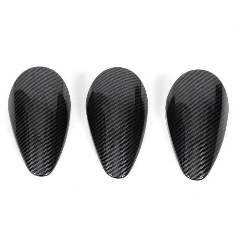 For Nissan 370Z 400Z 2009-2020 ABS carbon fiber car center console clock panel cover decorative sticker car accessories 4