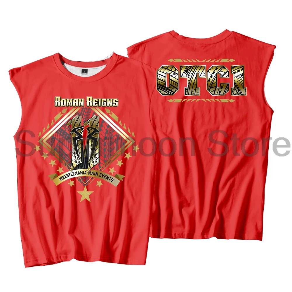 Roman Reigns 11 Wrestle Main Events Tank Tops Unisex Sleeveless Vest Women Men Outdoor Streetwear Tops