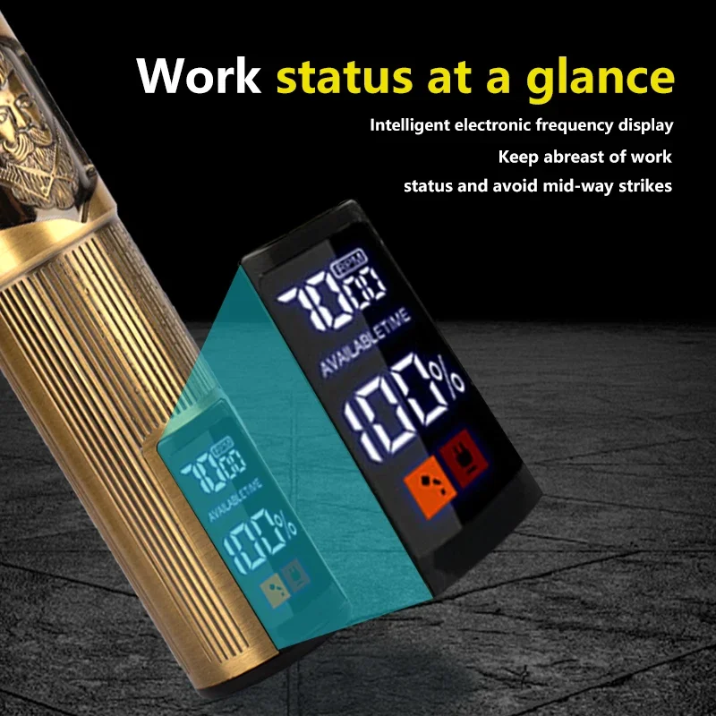 WAIKIL-escultura Retro multifuncional para hombre, arañazos con recortador de carga USB, máquina de reparación con pantalla Digital