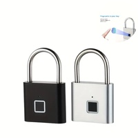 Keyless Fingerprint Padlock Ultra Light One Touch Open Fingerprint Door Lock for Gym School Luggage Backpack Suitcase Locker