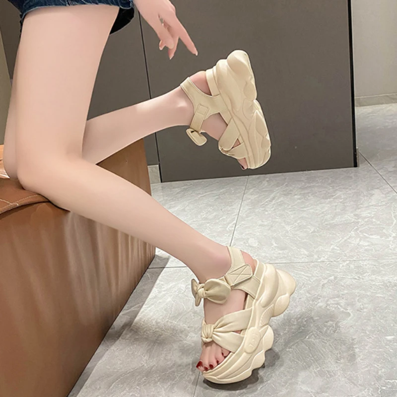 Fashion Women\'s Sandals Wedge Female Platform Shoes Luxury Ladies Shoes New Beach Sandals Summer Versatile Zapatos Para Mujeres