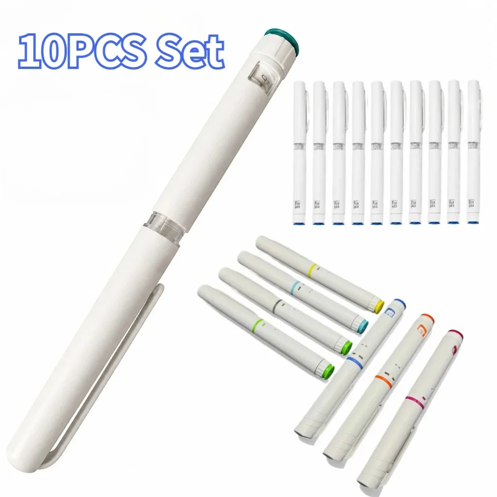 Disposable Injection Pen 3ml Auto Injector Pen 10PCS Set for Dose Control Adult Home Injection Empty Injection Pen