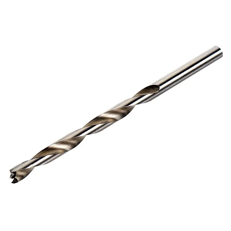 

B08B-Spiral Twist Drill-Bits 5Mm Diameter Dia Straight Round Shank For Carpenter Woodworking- Metric Brad Point Design