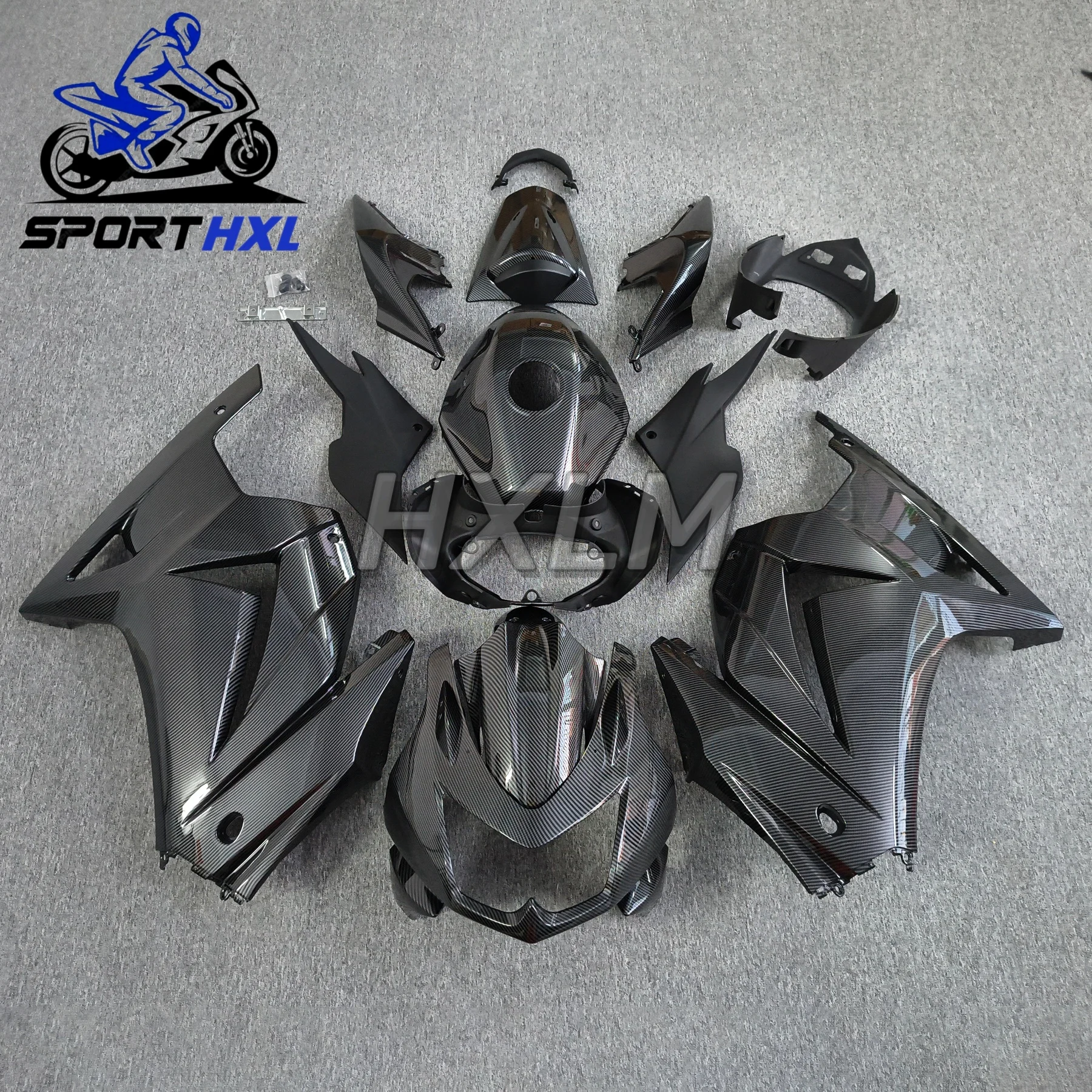For Ninja250 EX250 Motorcycle Fuel Gas Tank Cover Protection Guard Fairing Kit Fit For Kawasaki Ninja 250 EX 250 2008-2012