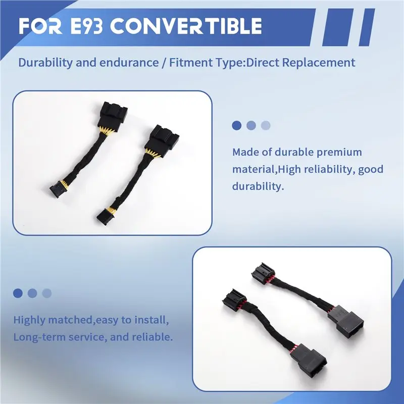 For BMW E93 Convertible LED LCI LED Rear Light Cluster Adapter Harness Kit Retrofit
