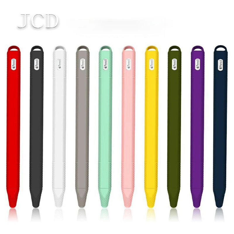 JCD 1PC For Apple Pencil Soft Silicone Second Generation Pen Case Anti Drop and Anti Slip Tablet Touch Pen Phone Accessories