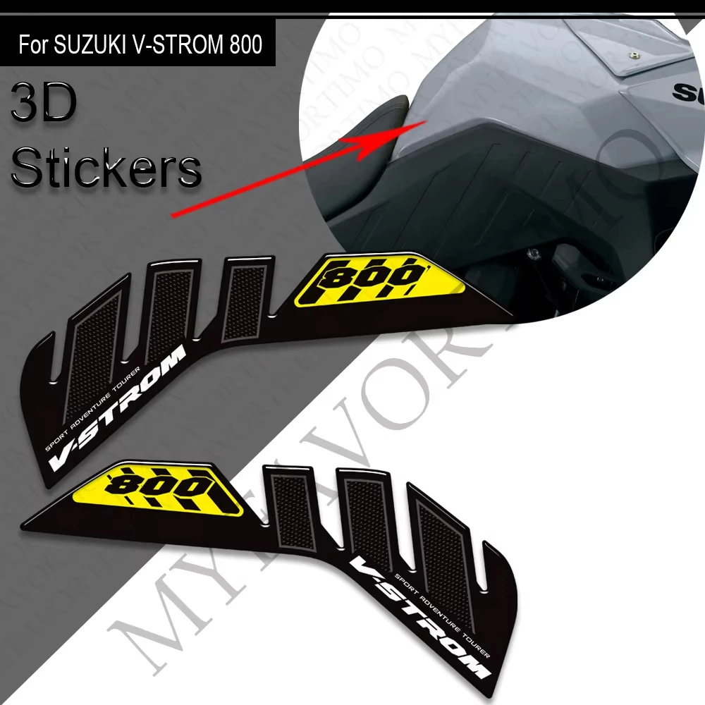 For Suzuki V-strom 800DE V strom VSTROM 800 DE 2023 2024 2025 Motorcycle Tank Pad Protector Sticker Decals Kit