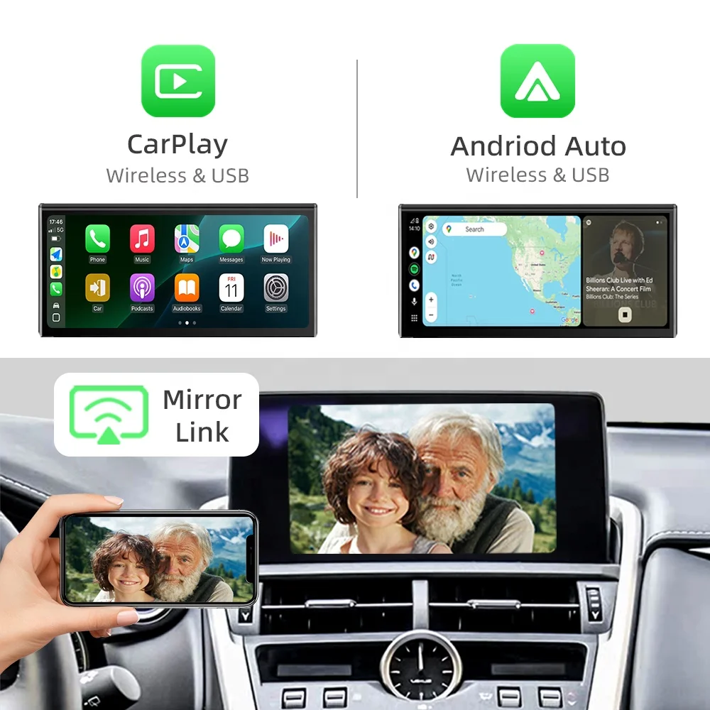 NewFor Lexus NX 2018-2020 Linux Interface Box Wireless CarPlay Android Auto CarPlay Module Decoder Car Radio Binarytek