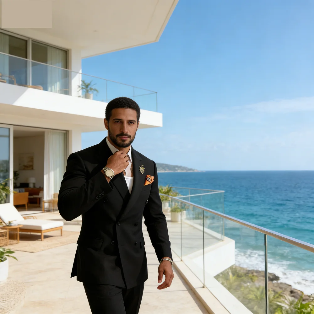 

Men's Classic Yellow Business Smoking Suit 2-Piece Formal Wedding Groomsmen Dance Party Ensemble Jacket