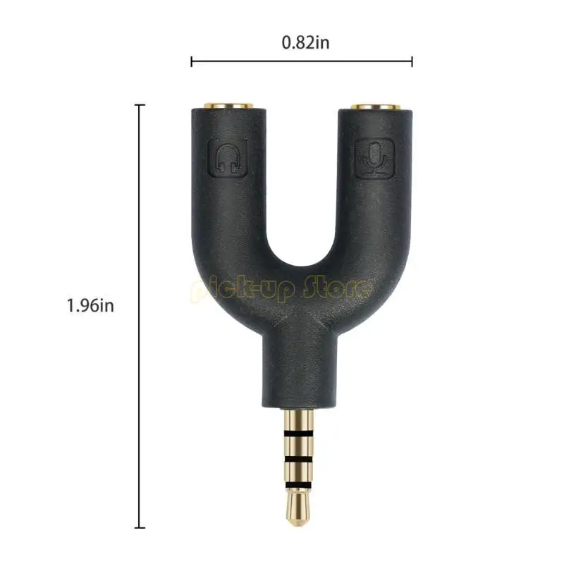 Q5WA 2PCS Microfhone Adapter Adapter для 3,5 -мм наушников планшеты
