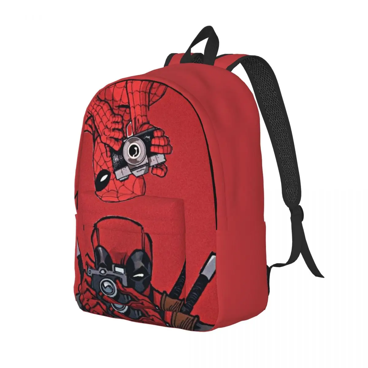 Custom Deadpool Photograph Canvas Backpacks for Women Men School College Students Bookbag Fits 15 Inch Laptop Bags