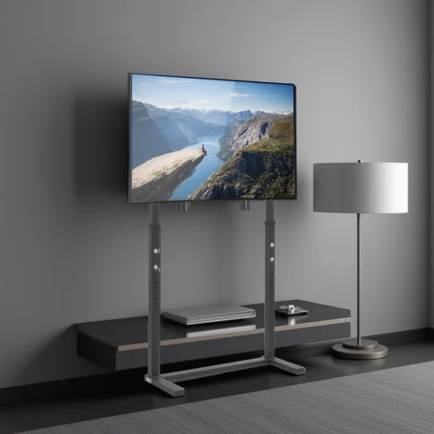 Support TV sur Pied, Pied TV Universel Support TV Pied Supports Et Meubles TV pour LCD/LED/Plasma de 32-100 Pouces Hauteur Réglable - Charge Max 40kg VESA 800x400mm