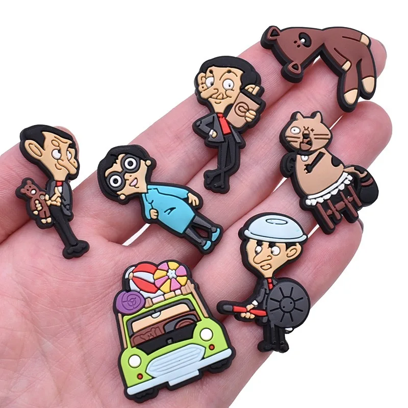 9/50 Stück Mr. Bean Schuh-Charms, Cartoon-Schuhaccessoires, passend für Clogs, Sandalen, Gartenschuhe, Dekorationen, Schnallen für Kinder, Geschenke – Detail 2