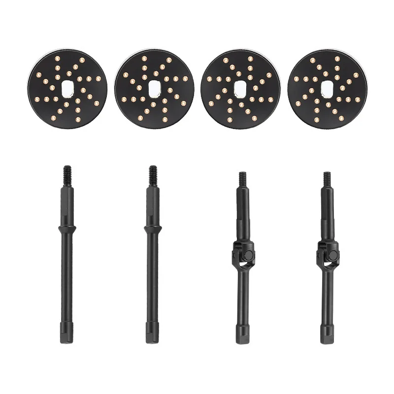 

Extended Wheel Shaft + 4mm Brass Weight D473 for Axial 1/30 SCX30 Bronco Wrangler K10 Upgrade Parts