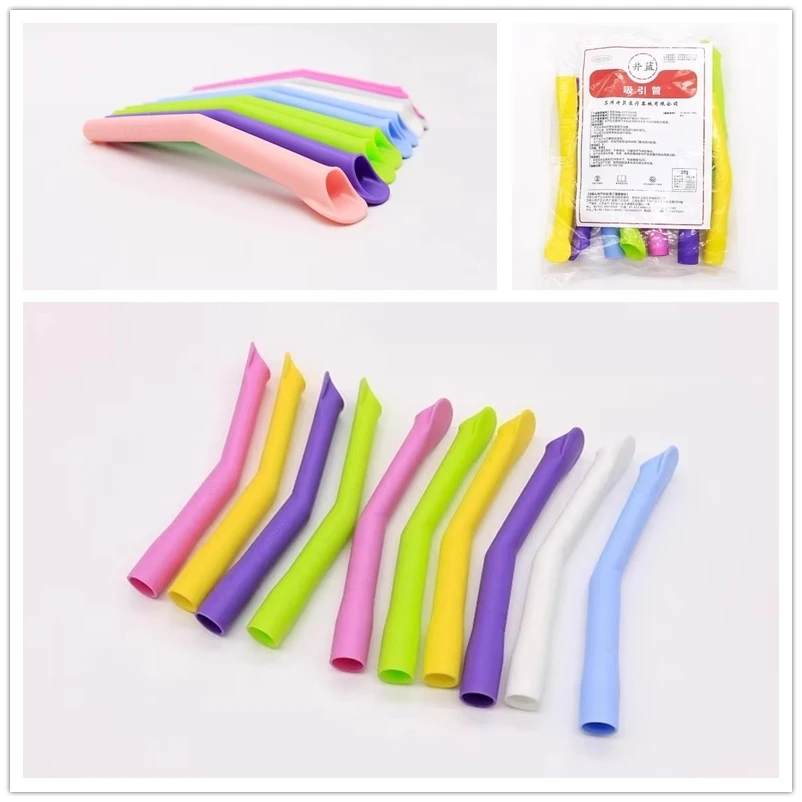 

50Pcs Dental Autoclavable Strong Suction Tips Dental Duckbill Evacuation Tips Aspirator Saliva Tube Suction Tips Dental Material