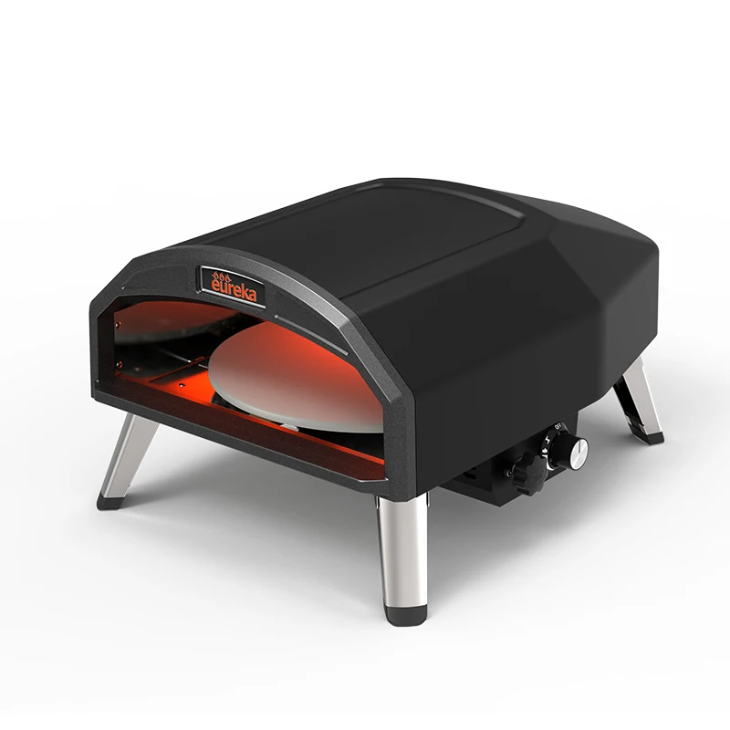 

15 Inch Freestanding Gas Pizza Oven Portable Stainless Steel Outdoor Cooking Single Oven for Garden Patio