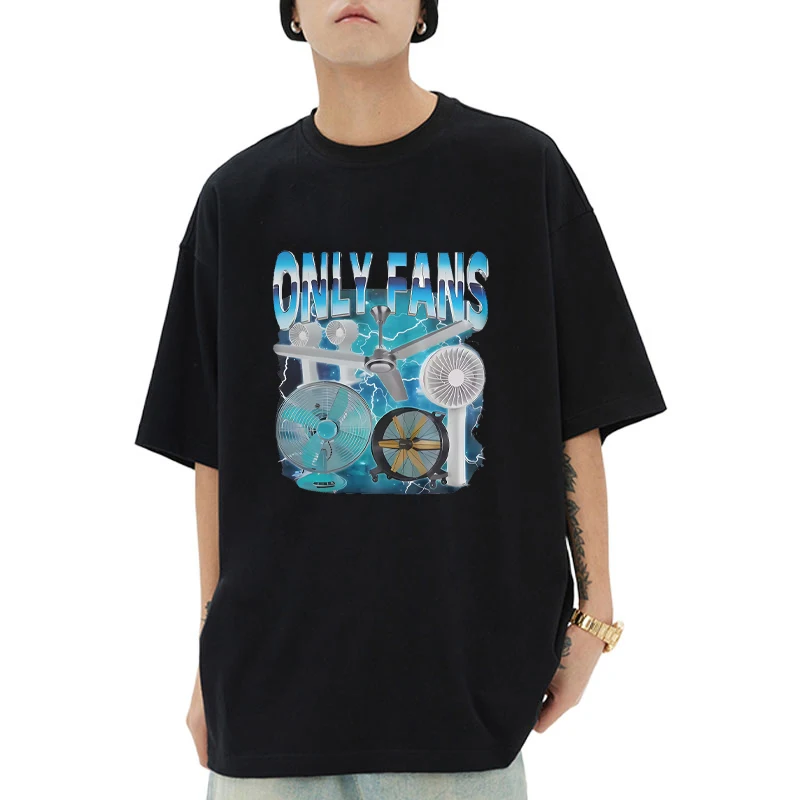 

Summer Funny Only Fans Meme printed short sleeve T-shirts Men Women Cotton O-Neck High Quality clothing Casual vintage tops