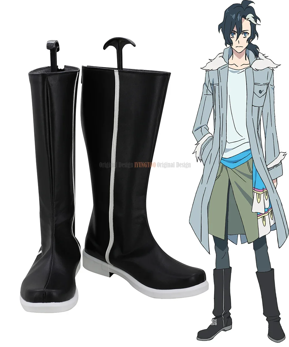 Yuliy Shoes Cosplay Sirius the Jaeger Yuliy Jirov Cosplay Boots Black Shoes Custom Made Unisex Halloween Party Shoes Cosplay